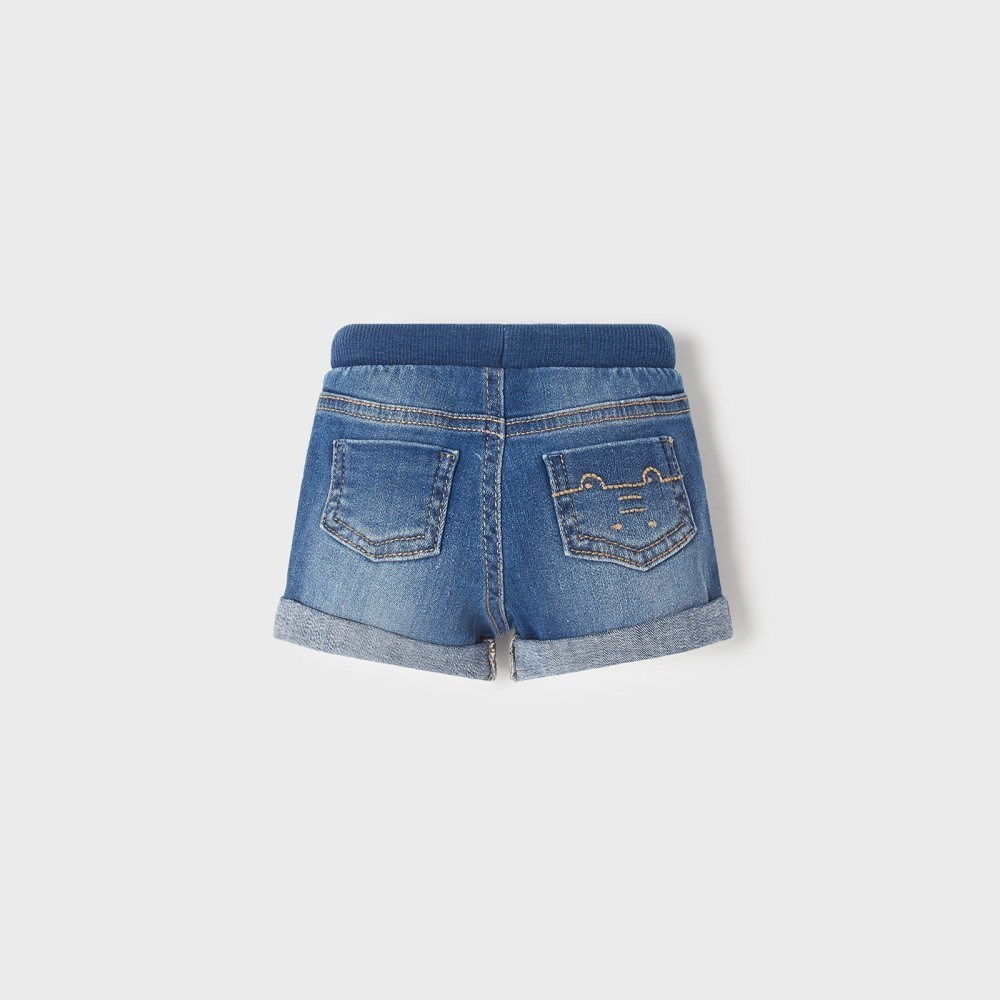 Mayoral Yazlık Erkek Bebek Denim Şort Mavi