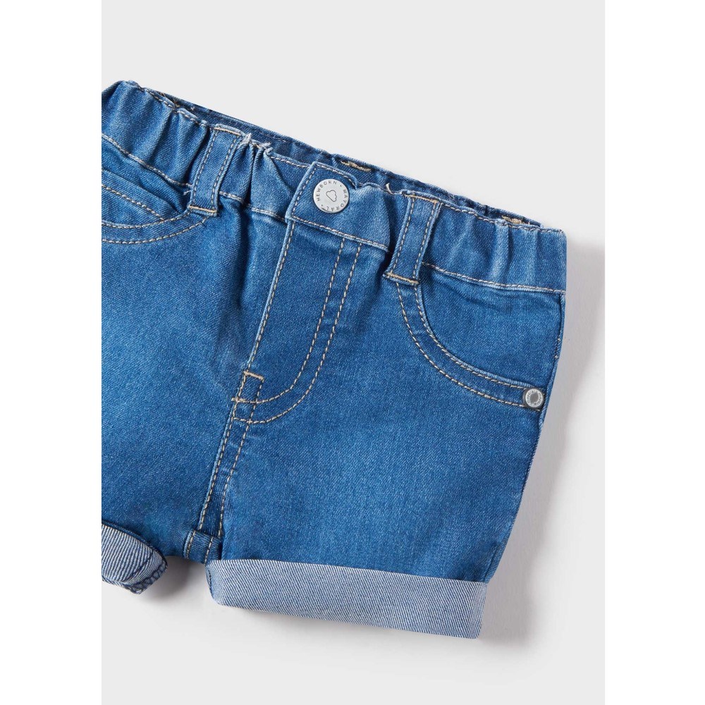 Mayoral Yazlık Erkek Bebek Kısa Kol T-shirt Denim Şort Set Sarı