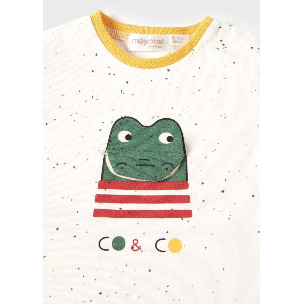 Mayoral Yazlık Erkek Bebek Kısa Kol T-shirt Şort Set Yeşil