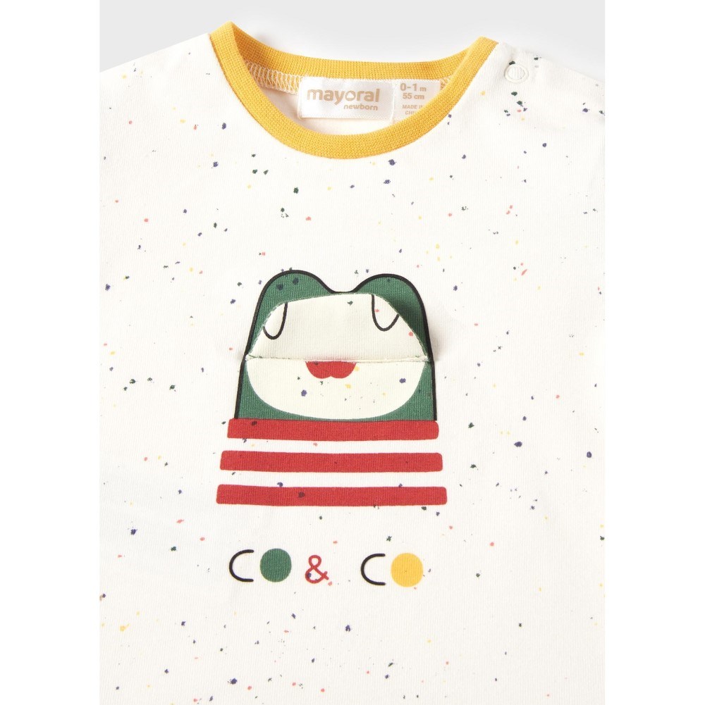 Mayoral Yazlık Erkek Bebek Kısa Kol T-shirt Şort Set Yeşil