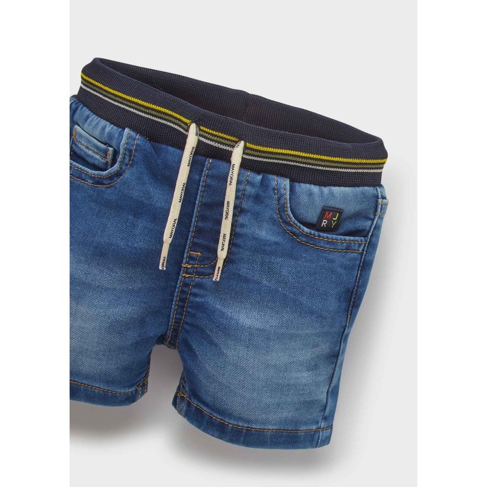 Mayoral Yazlık Erkek Bebek Denim Şort Mavi
