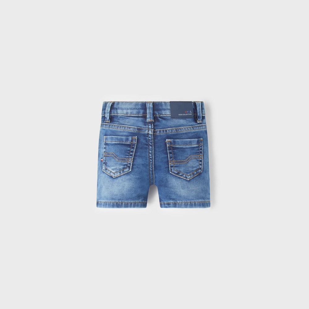 Mayoral Yazlık Erkek Bebek Denim Şort Mavi