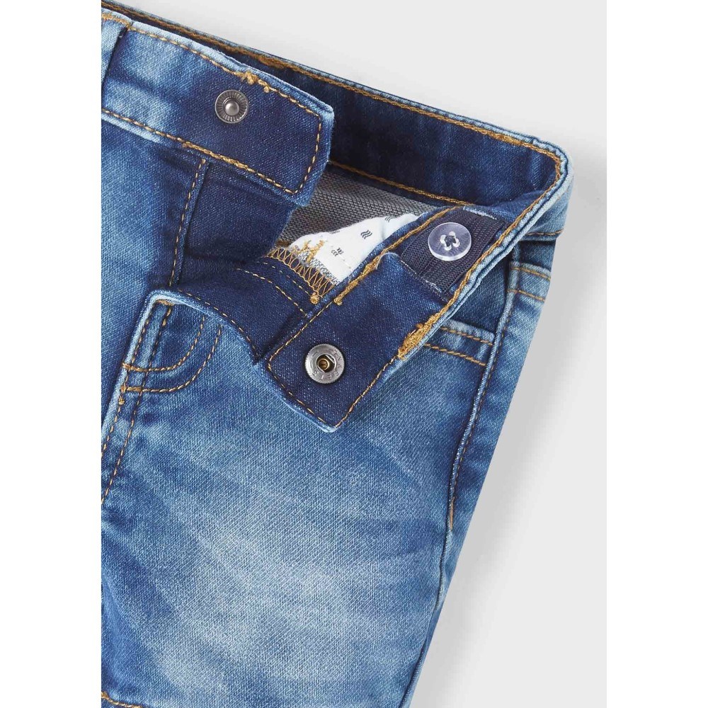 Mayoral Yazlık Erkek Bebek Denim Şort Mavi