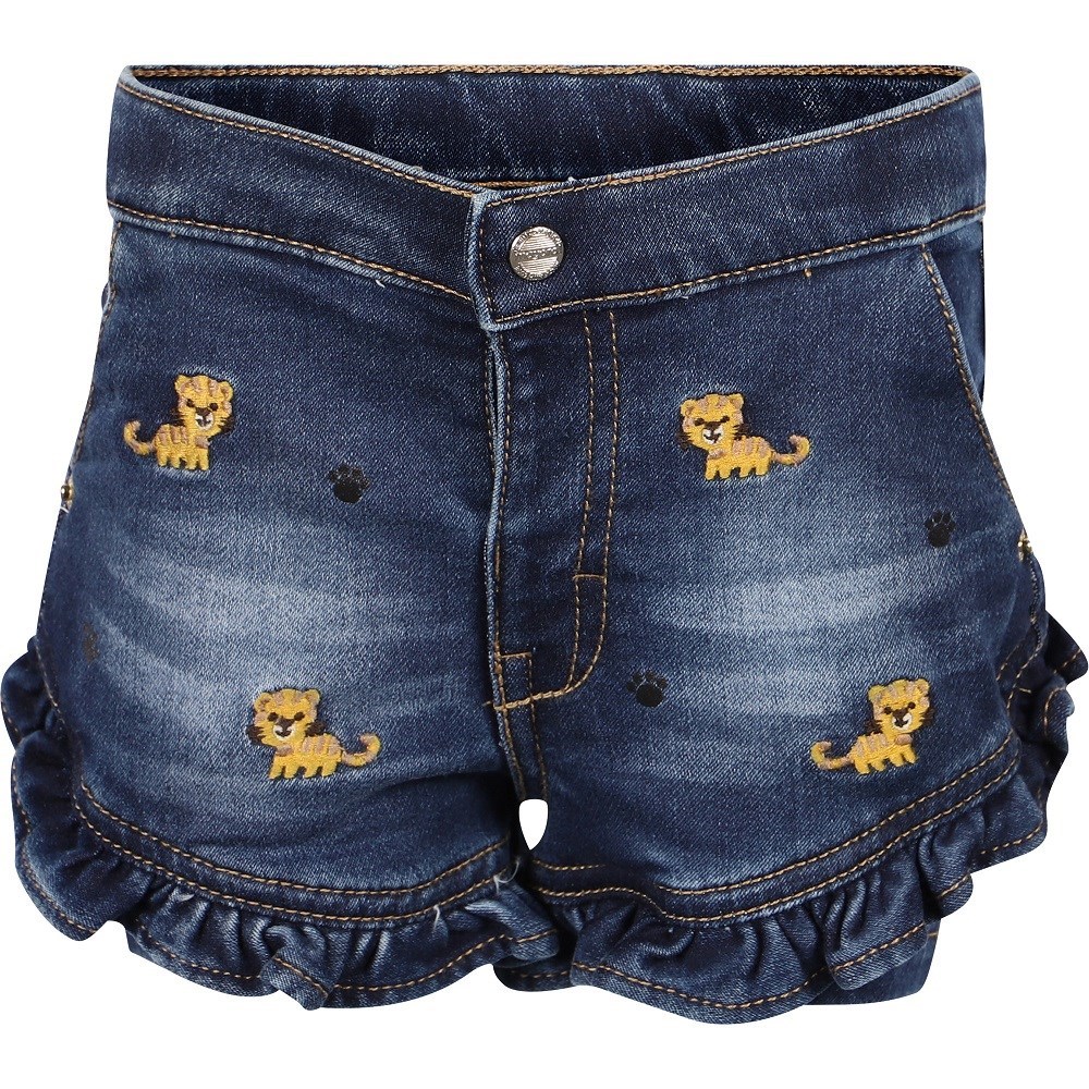Mayoral Yazlık Kız Bebek Denim Şort Mavi
