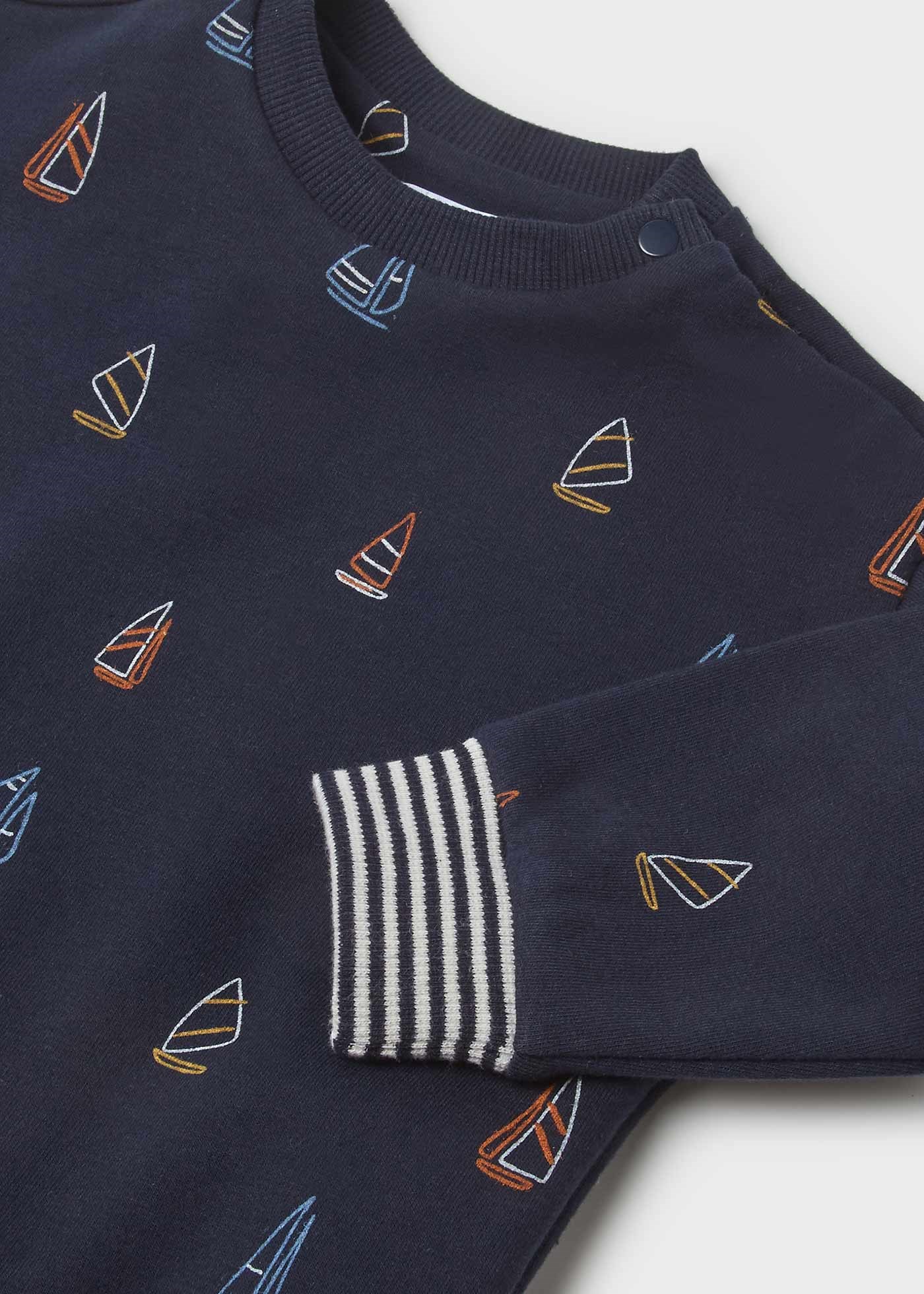 Mayoral Yazlık Erkek Bebek Uzun Kol S-shirt Koyu Mavi