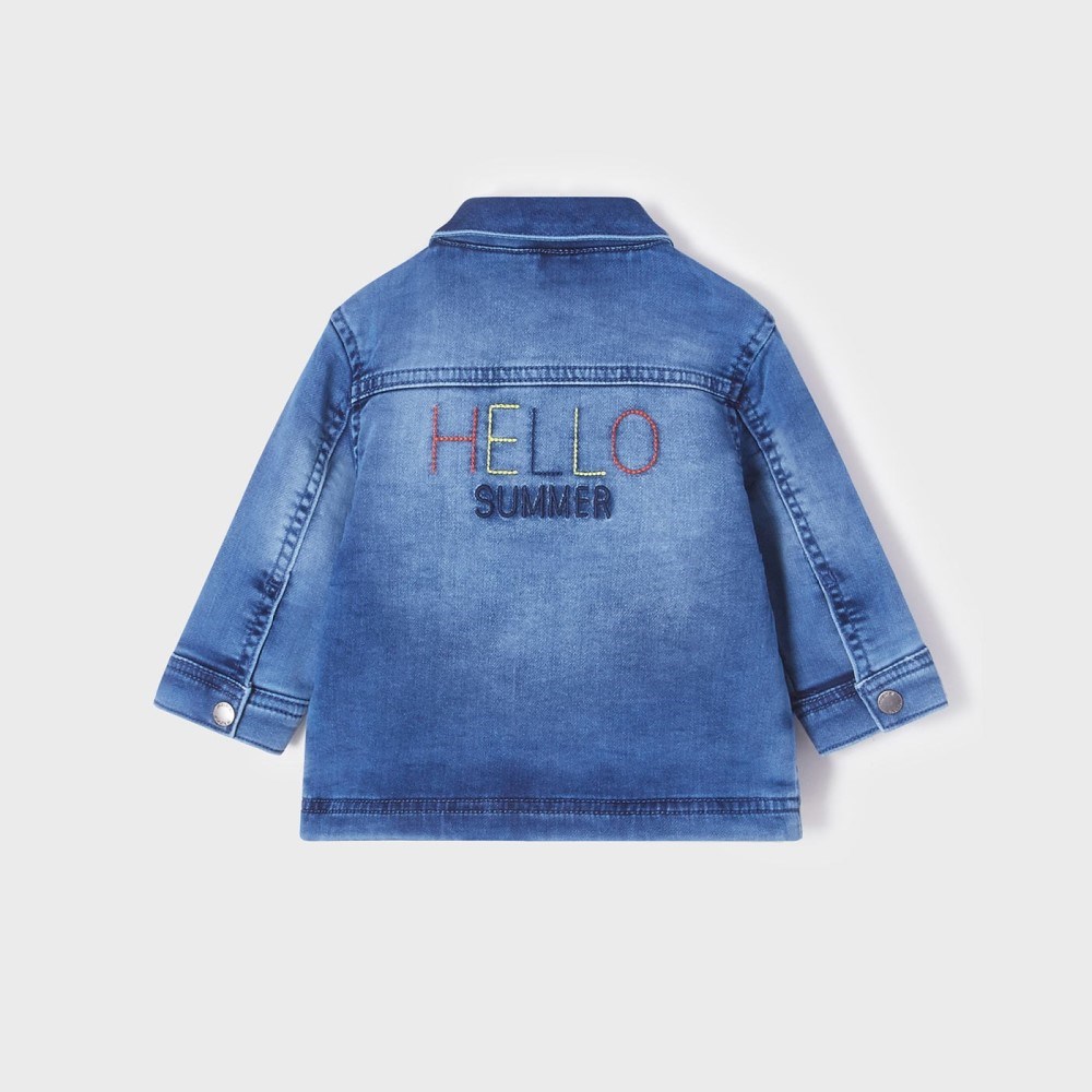 Mayoral Yazlık Erkek Bebek Denim Ceket Mavi