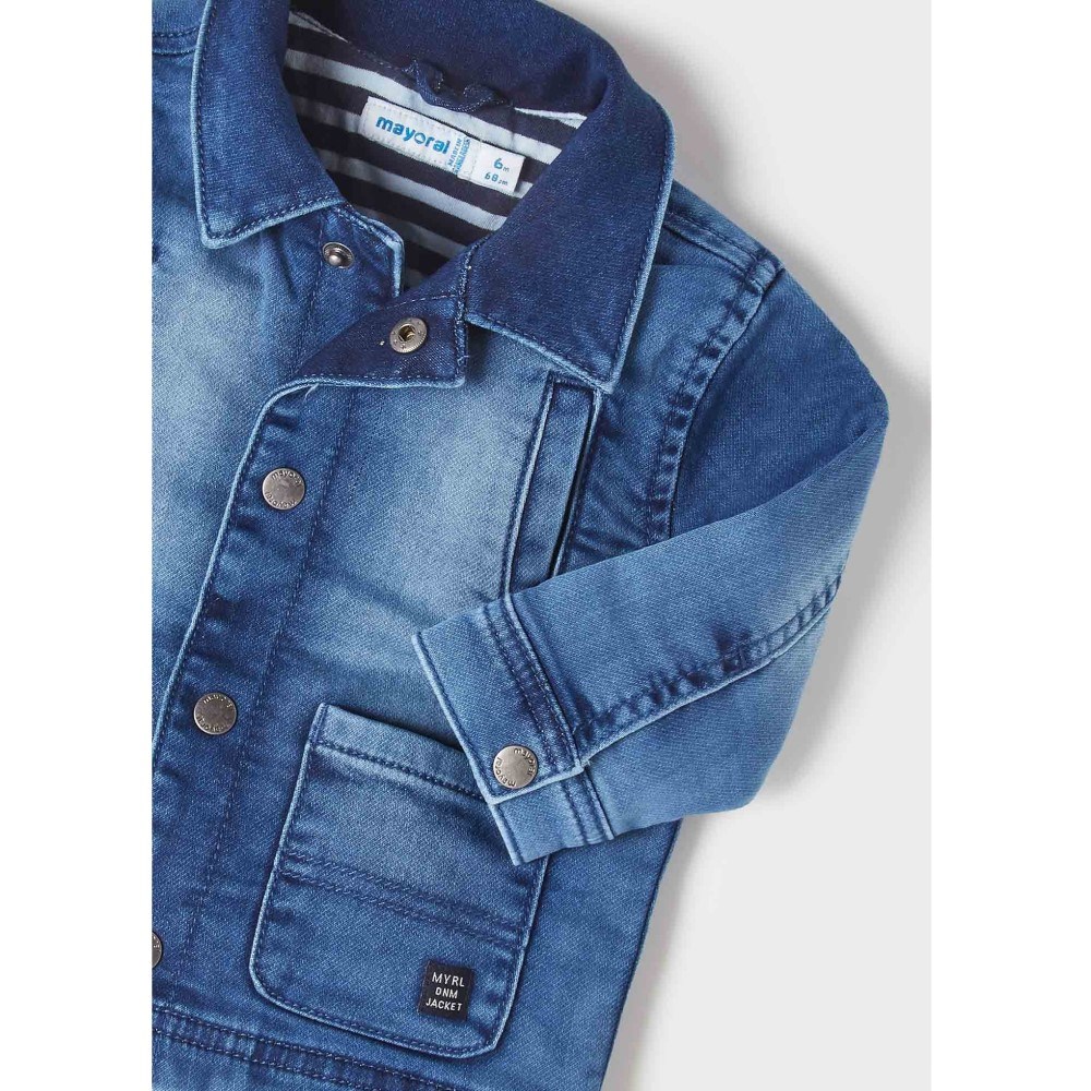 Mayoral Yazlık Erkek Bebek Denim Ceket Mavi