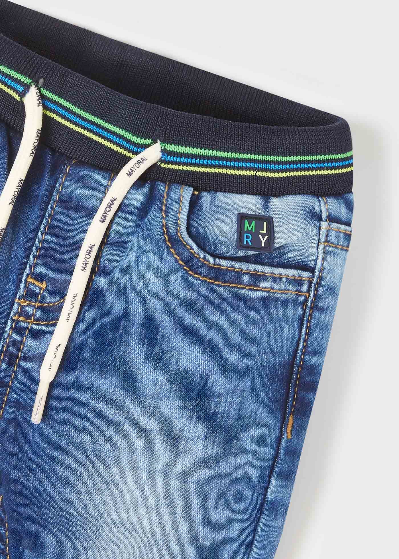 Mayoral Yazlık Erkek Bebek Jogger Denim Pantolon Mavi