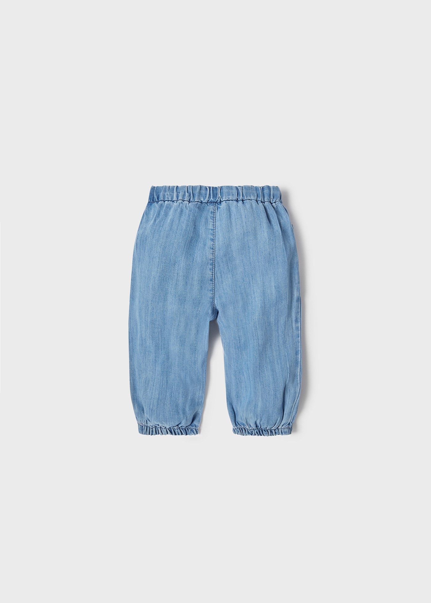 Mayoral Yazlık Kız Bebek Denim Pantolon Mavi