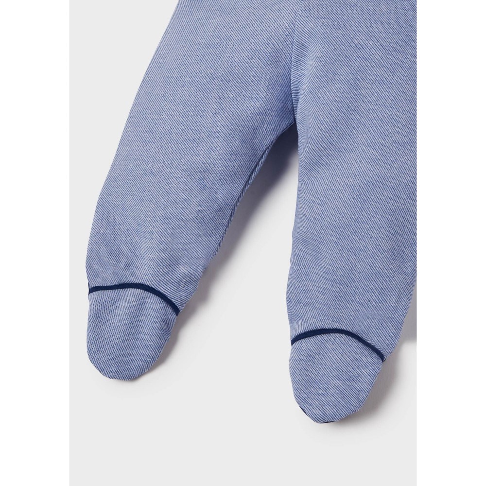 Mayoral Yazlık Erkek Bebek Bluz Patikli Pantolon Set Beyaz