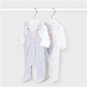 Mayoral Yazlık Kız Bebek Uzun Tulum 2'li Set