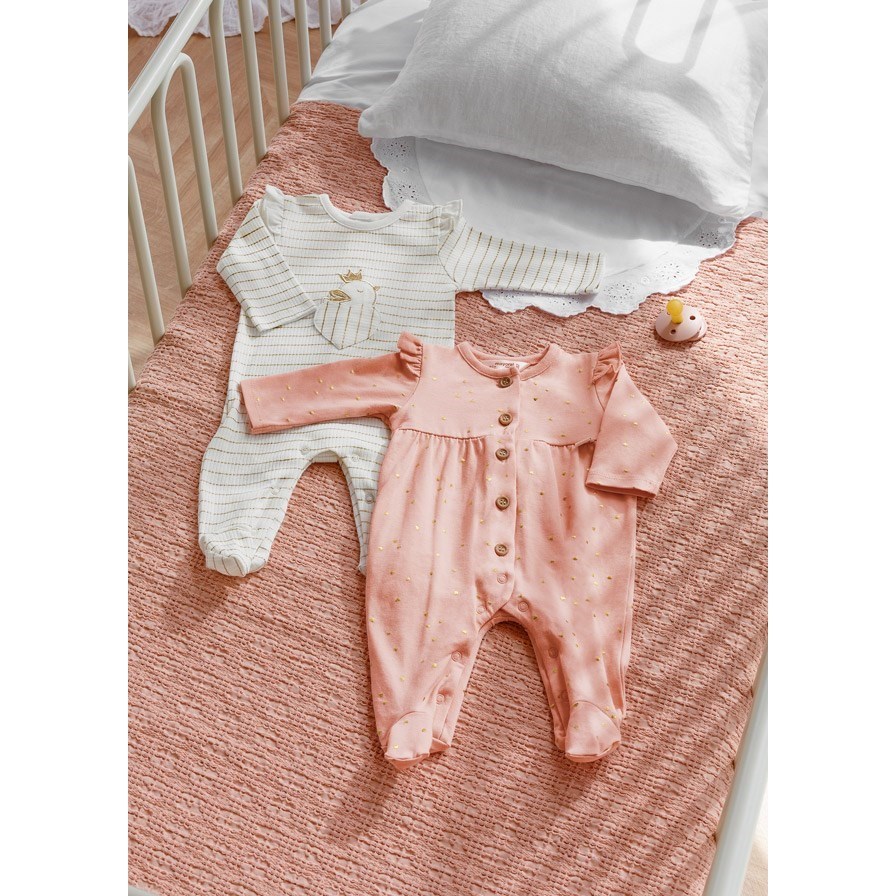 Mayoral Yazlık Kız Bebek Uzun Tulum 2'li Set Pembe