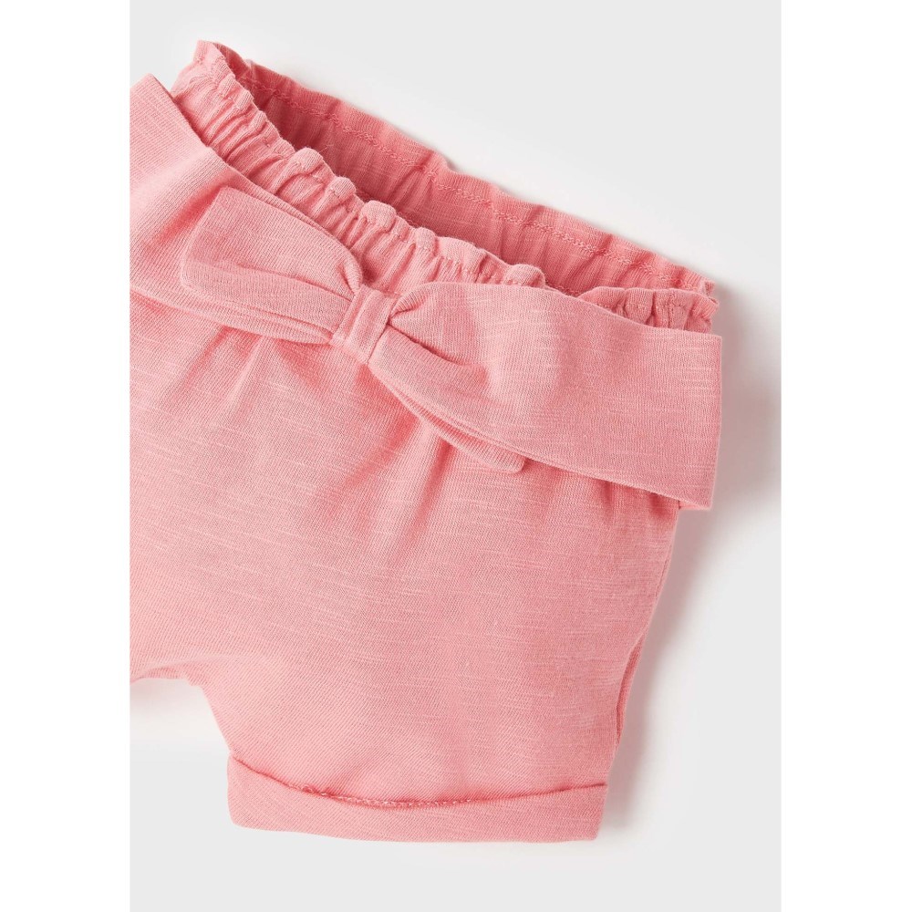 Mayoral Yazlık Kız Bebek Kısa Tulum Şapka Set Pembe