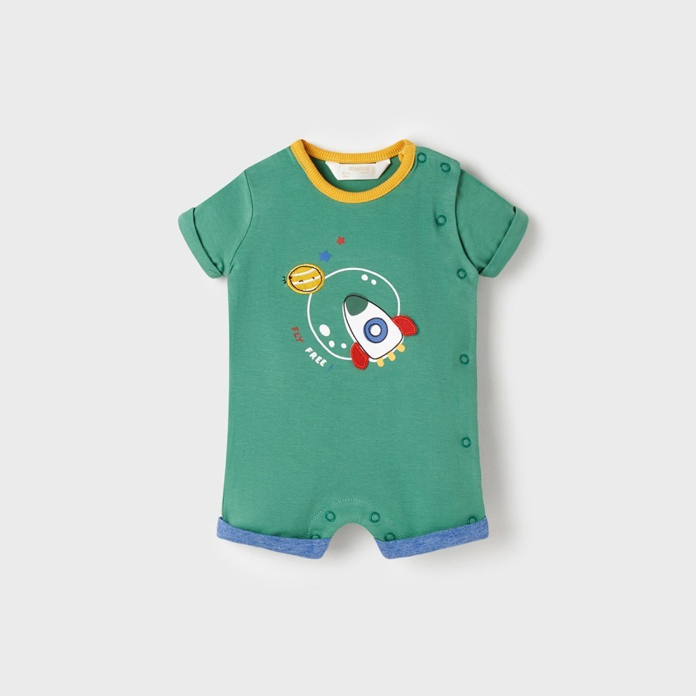 Mayoral Yazlık Erkek Bebek Kısa Tulum 2'li Set Yeşil