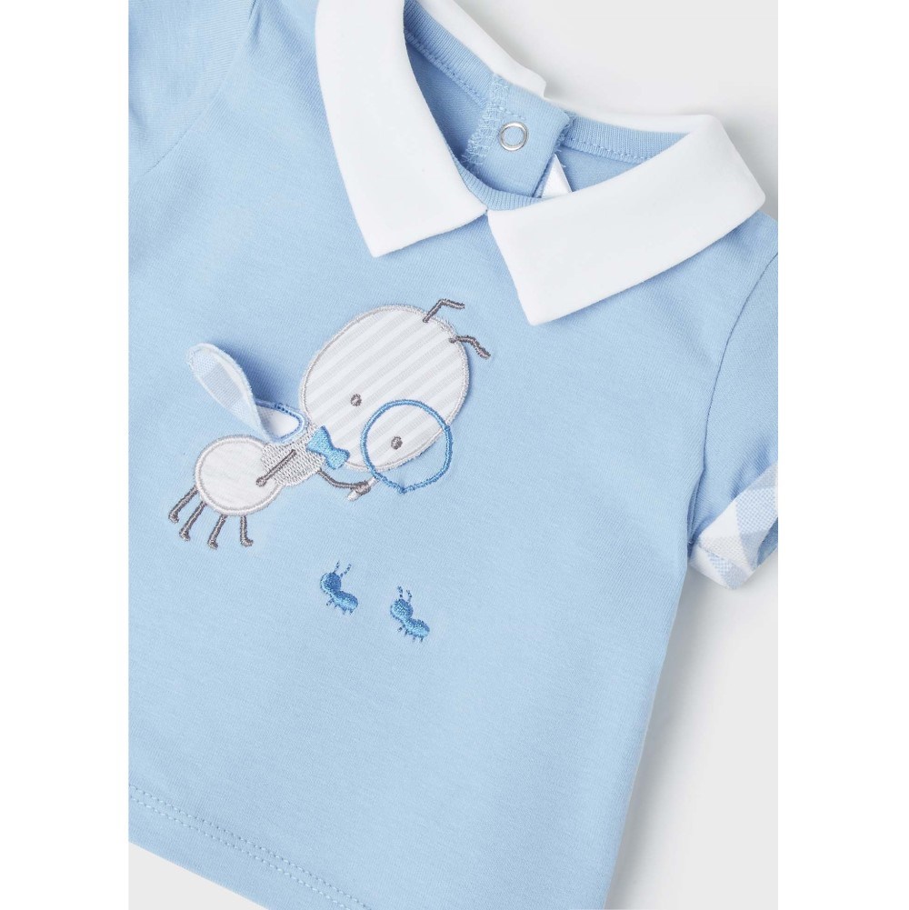 Mayoral Yazlık Erkek Bebek T-shirt Şort 4'lü Set Mavi