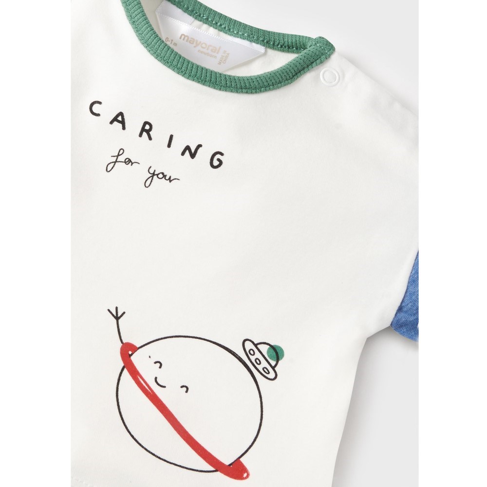 Mayoral Yazlık Erkek Bebek T-shirt Şort 4'lü Set Yeşil