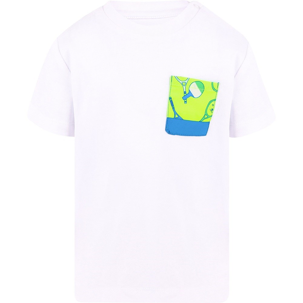 Mayoral Yazlık Erkek Bebek T-shirt Şort Mayo Set Beyaz