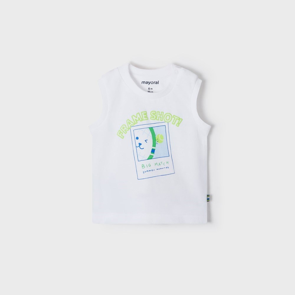 Mayoral Yazlık Erkek Bebek Bluz Şort 3'lü Set Mavi