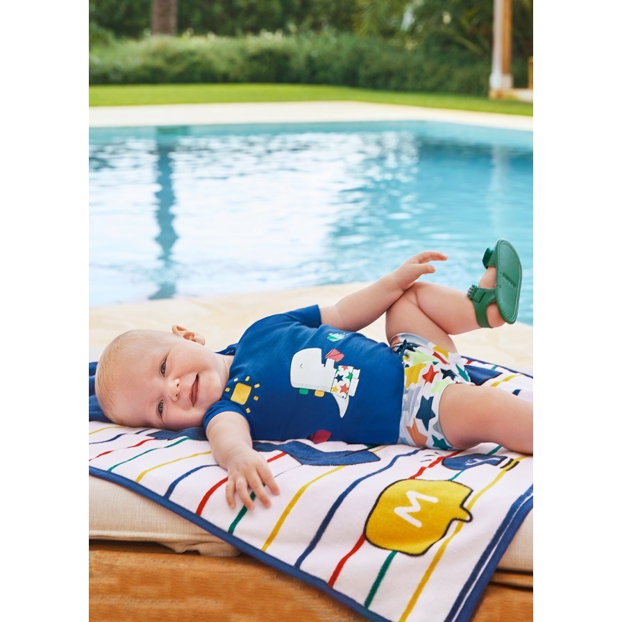 Mayoral Yazlık Erkek Bebek Bluz Mayo Set Mavi