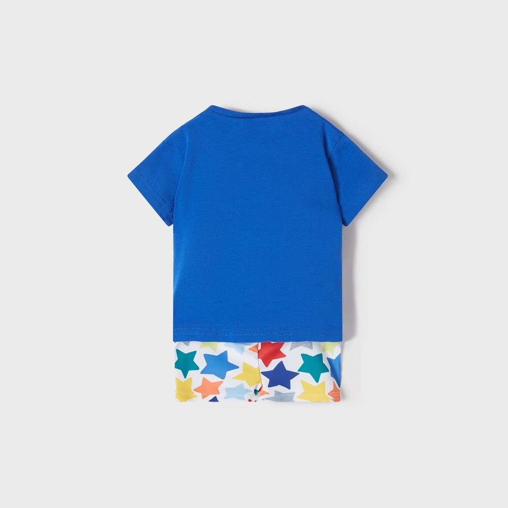 Mayoral Yazlık Erkek Bebek Bluz Mayo Set Mavi