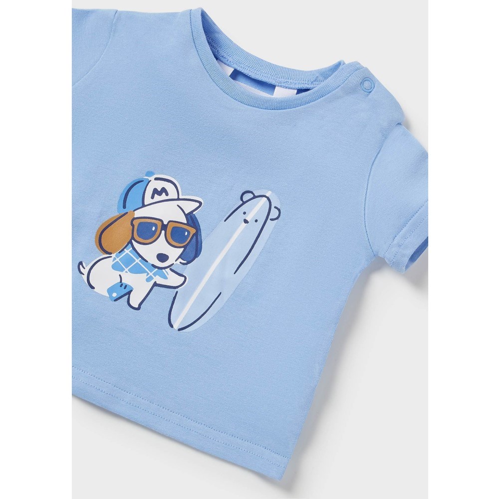 Mayoral Yazlık Erkek Bebek Bluz Mayo Set Mavi