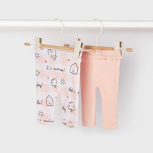 Mayoral Yazlık Kız Bebek Tayt 2'li Set Pembe