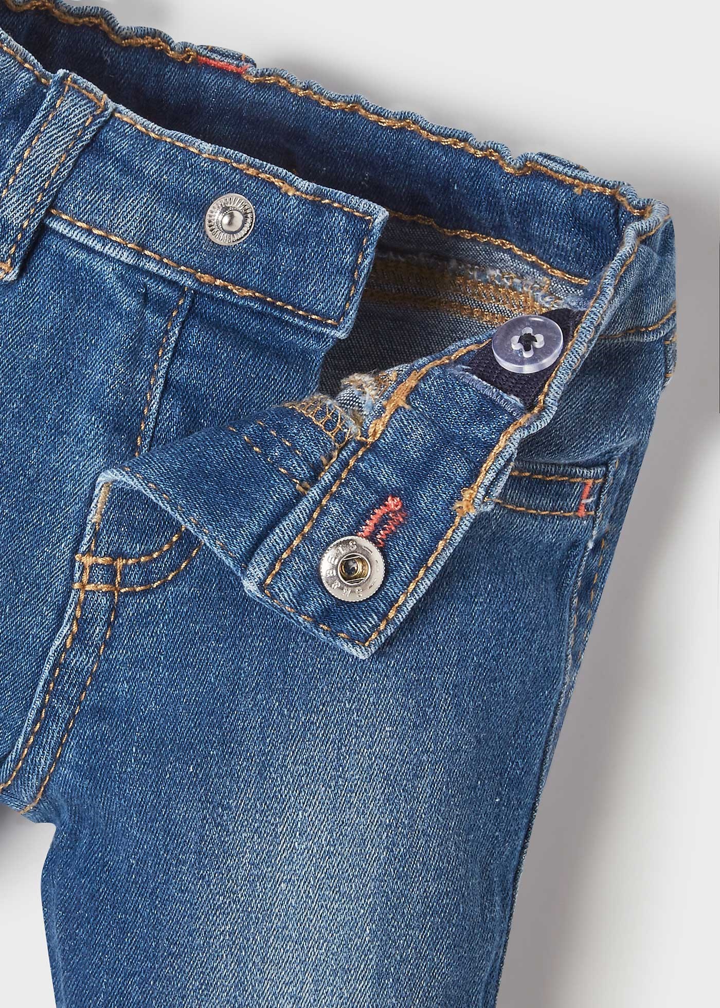 Mayoral Yazlık Kız Bebek Denim Pantolon Mavi