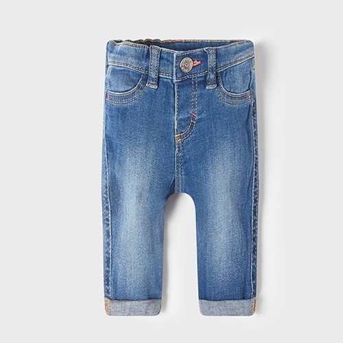 Mayoral Yazlık Kız Bebek Denim Pantolon Mavi