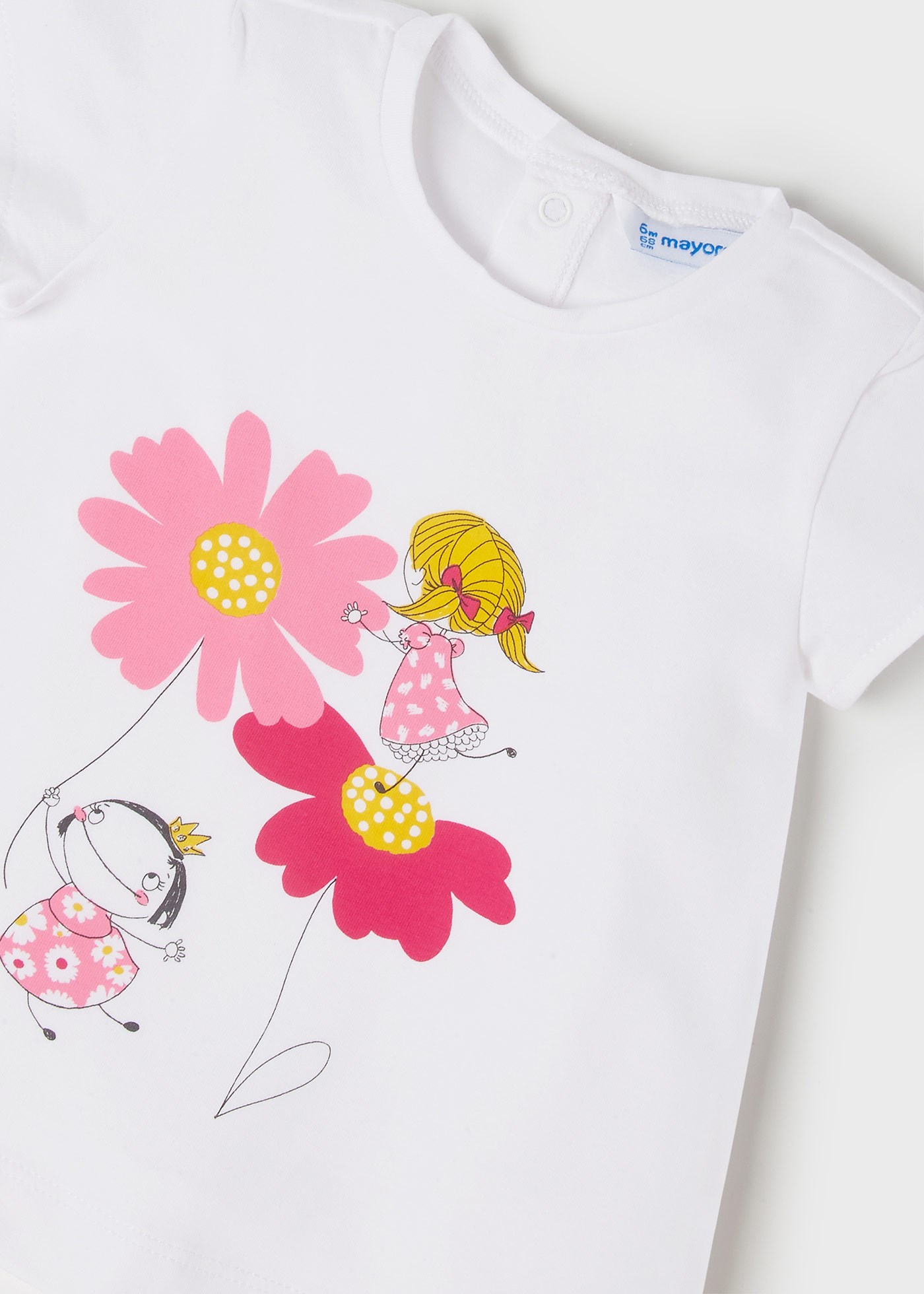 Mayoral Yazlık Kız Bebek Bluz Tayt Ceket Set Pembe