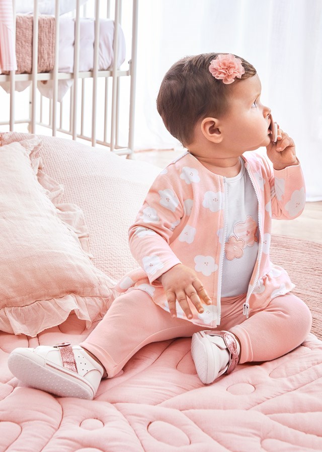 Mayoral Yazlık Kız Bebek Eşofman 3'lü Set Pembe