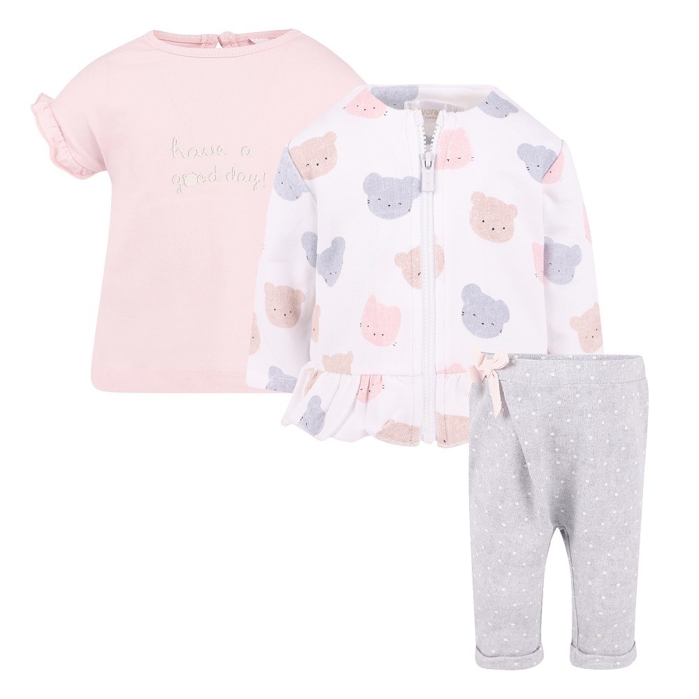 Mayoral Yazlık Kız Bebek Eşofman 3'lü Set Gri