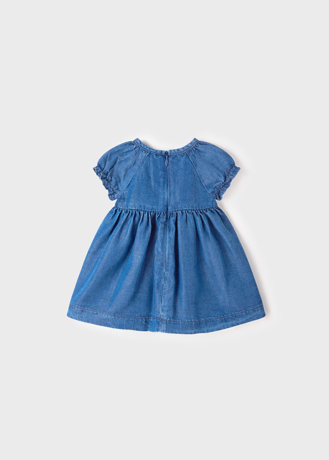 Mayoral Yazlık Kız Bebek Denim Elbise Mavi