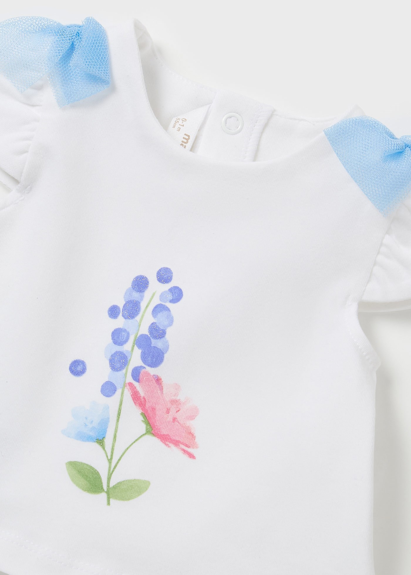 Mayoral Yazlık Kız Bebek Bluz Etek 2'li Set Mavi