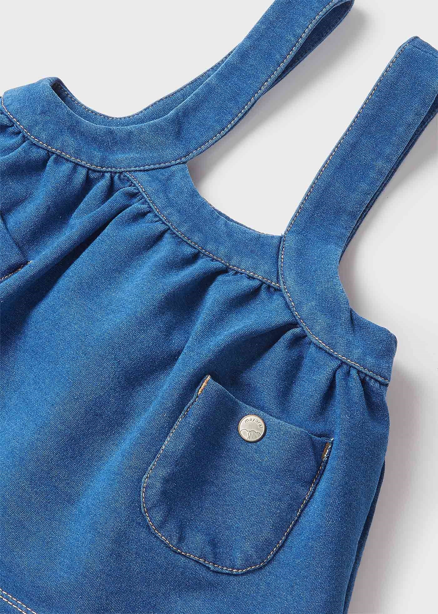 Mayoral Yazlık Kız Bebek Denim Jile Mavi