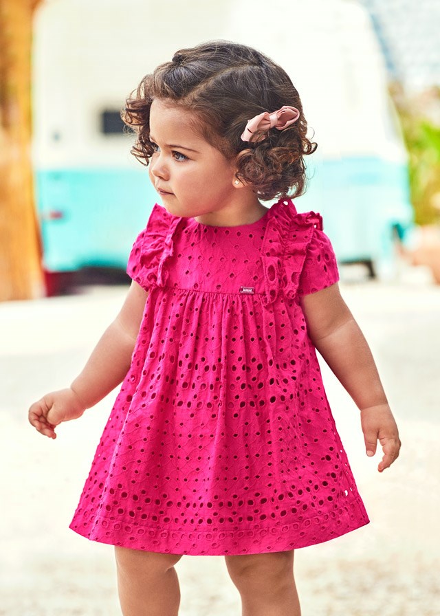 Mayoral Yazlık Kız Bebek Elbise Pembe