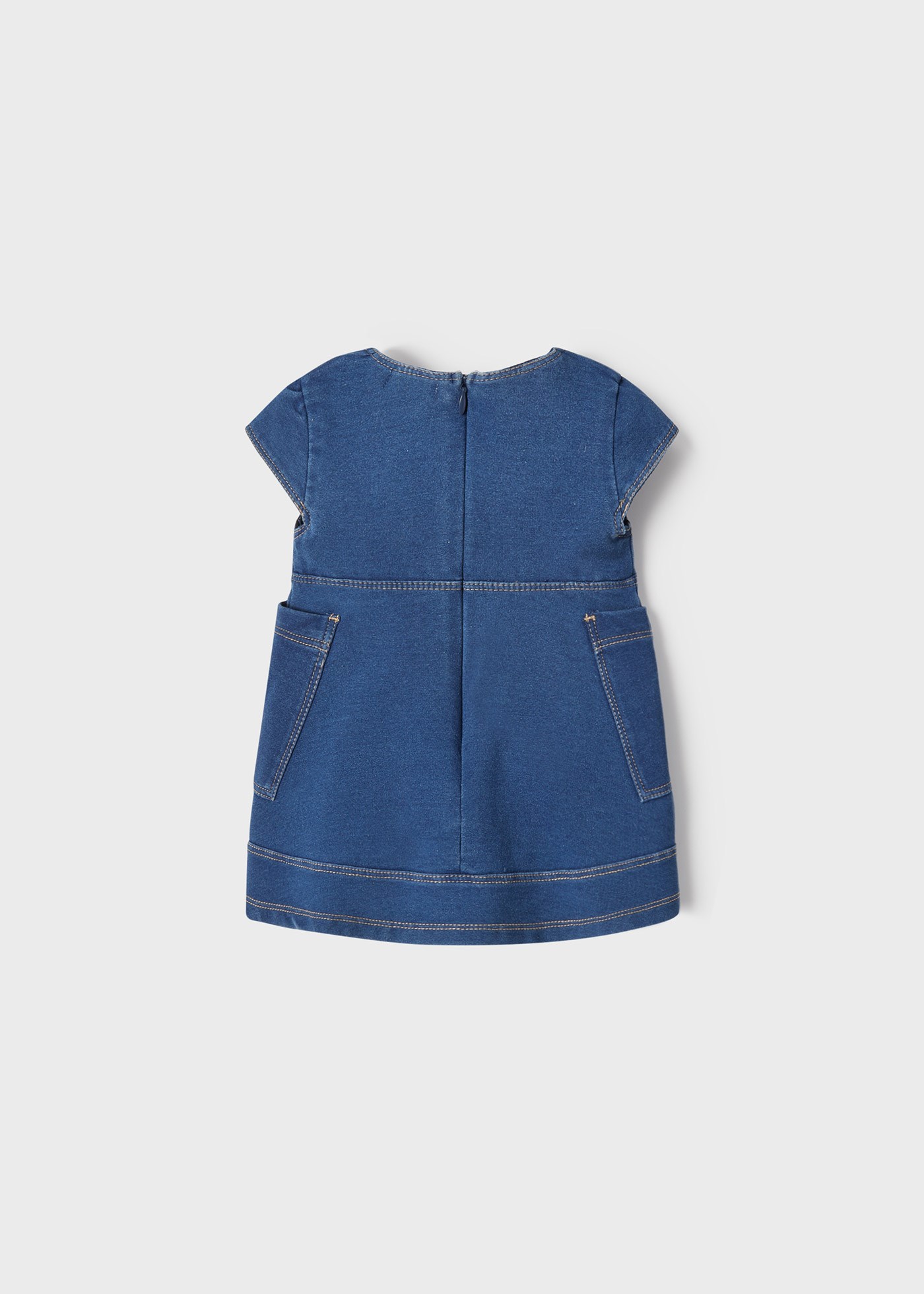 Mayoral Yazlık Kız Bebek Denim Elbise Mavi
