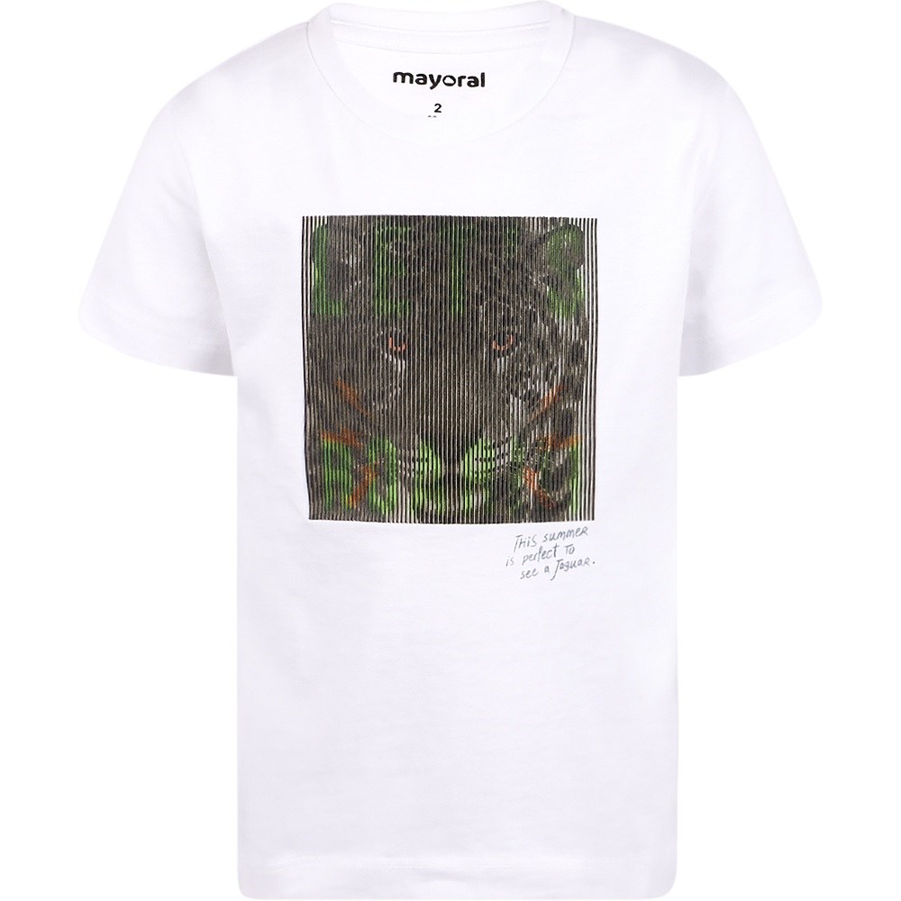 Mayoral Yazlık Erkek Kısa Kol T-shirt Beyaz