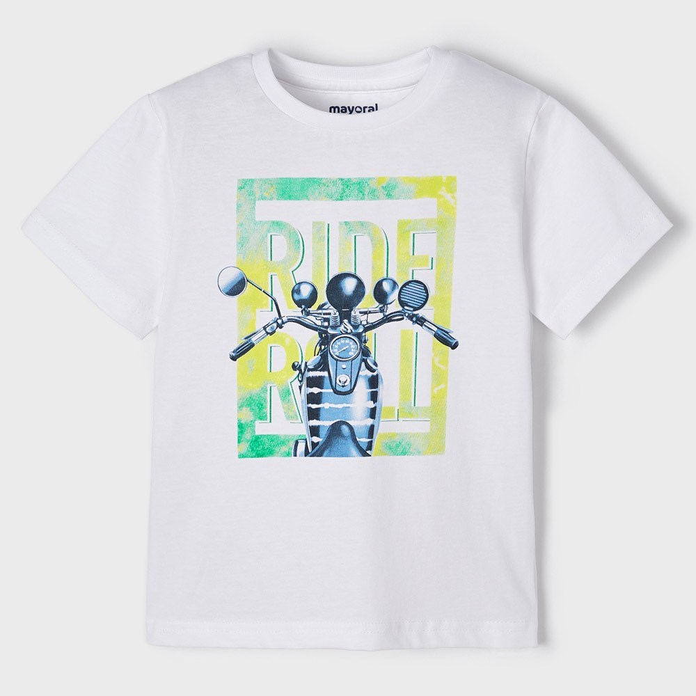 Mayoral Yazlık Erkek Kısa Kol T-shirt Beyaz