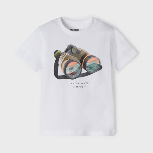 Mayoral Yazlık Erkek Kısa Kol T-shirt Beyaz