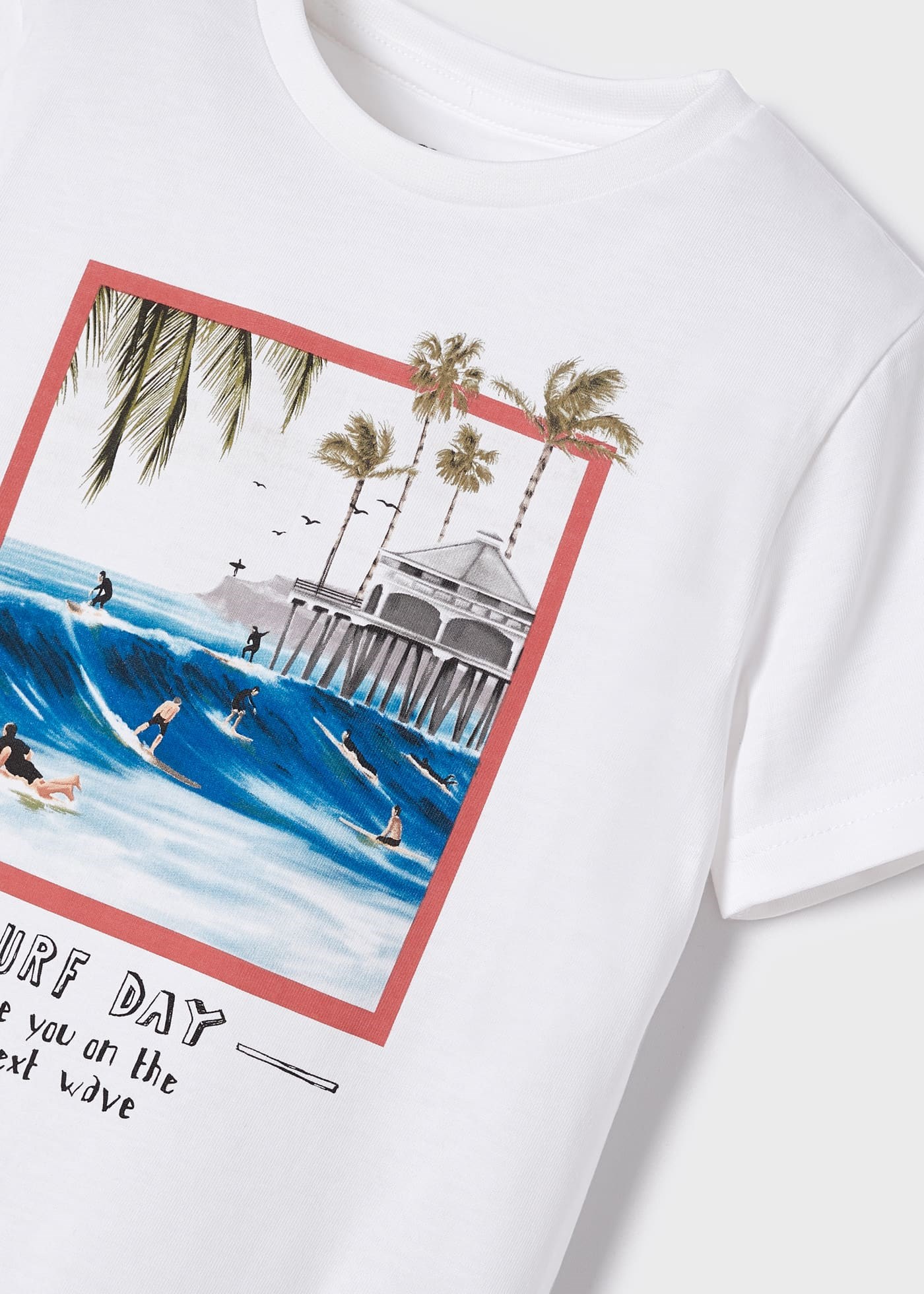 Mayoral Yazlık Erkek Kısa Kol T-shirt Beyaz