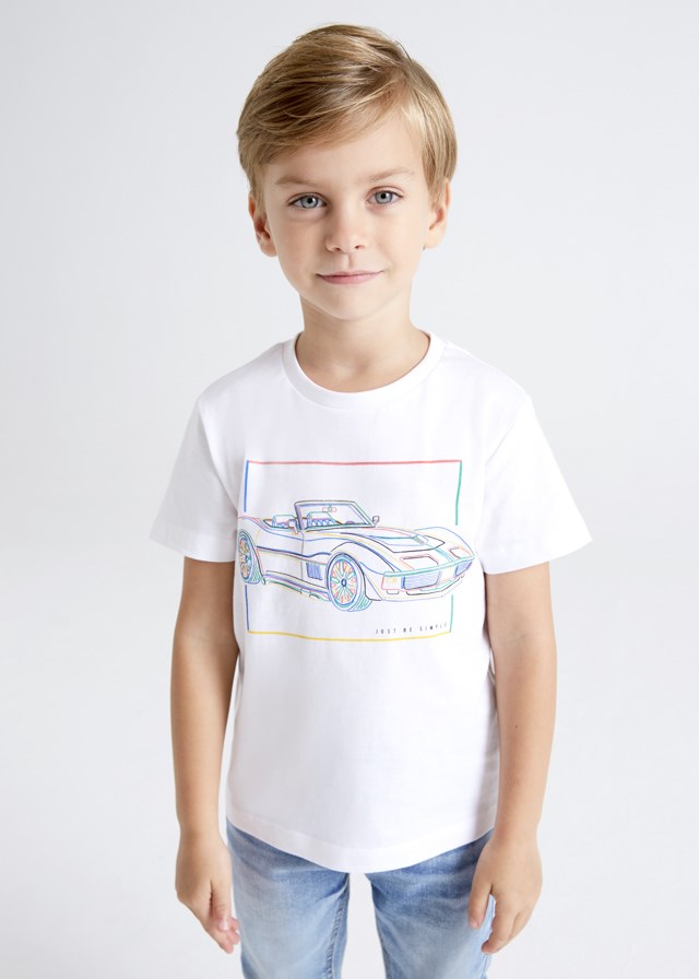 Mayoral Yazlık Erkek Kısa Kol T-shirt Beyaz