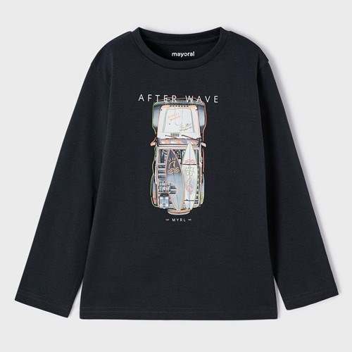 Mayoral Yazlık Erkek Uzun Kol T-shirt Gri