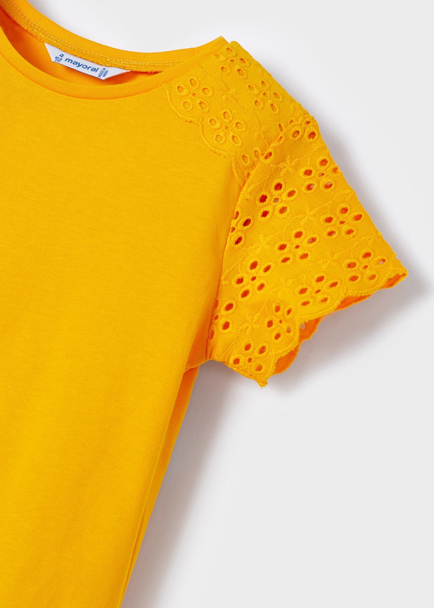 Mayoral Yazlık Kız Kısa Kol T-shirt Sarı