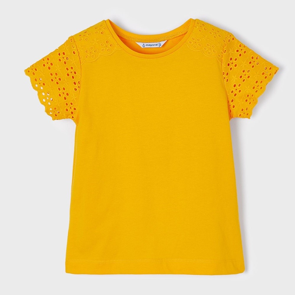 Mayoral Yazlık Kız Kısa Kol T-shirt Sarı