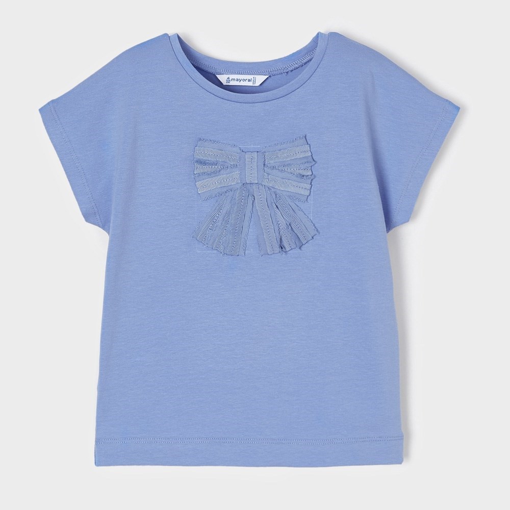 Mayoral Yazlık Kız Kısa Kol T-shirt Mavi