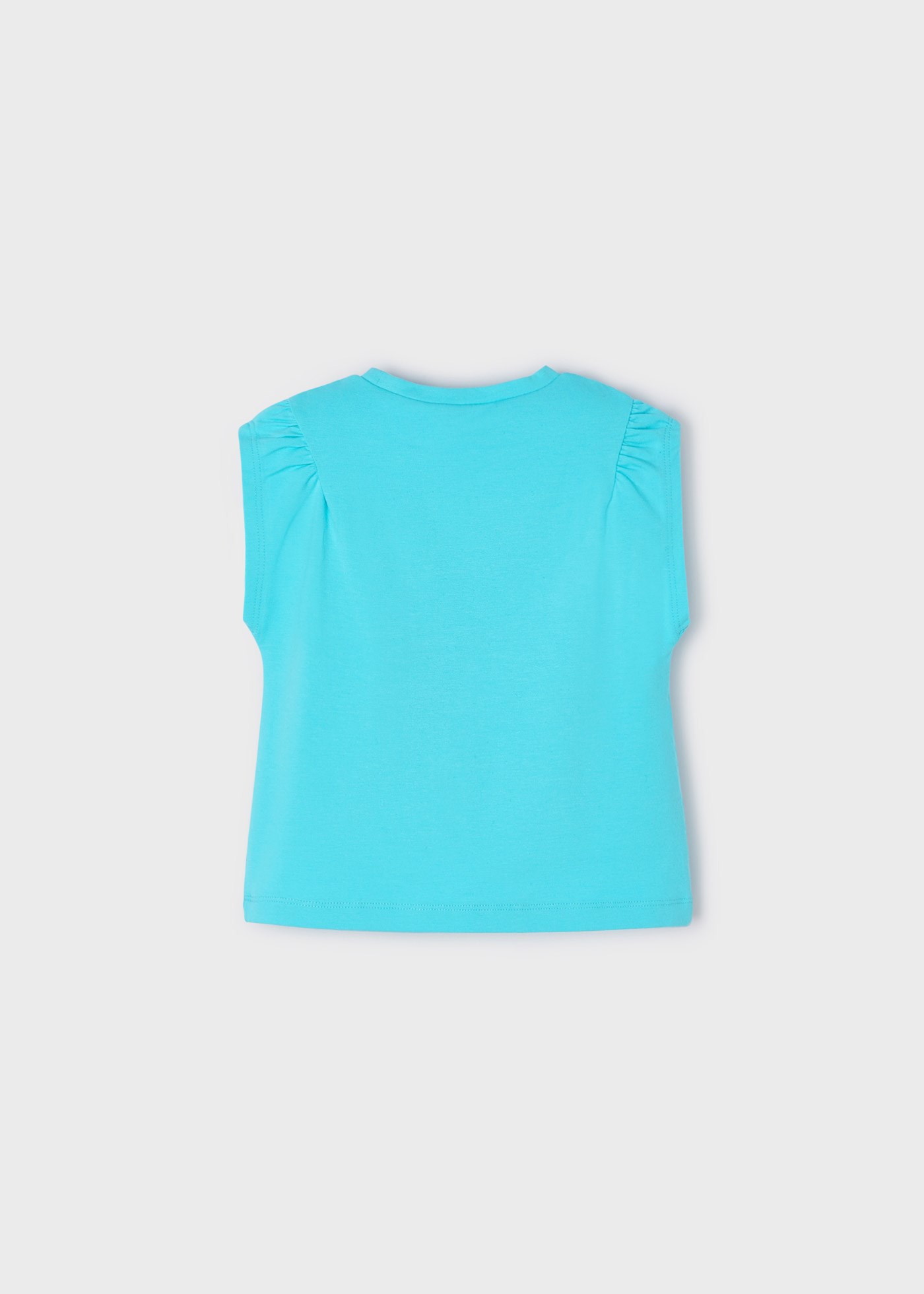 Mayoral Yazlık Kız Kolsuz T-shirt Turkuaz