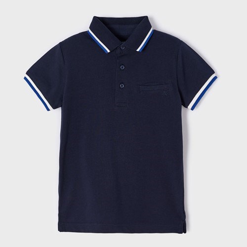 Mayoral Yazlık Erkek Kısa Kol Polo T-shirt Koyu Mavi