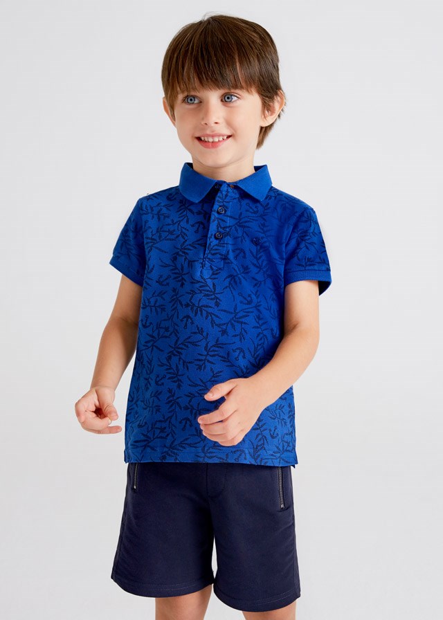 Mayoral Yazlık Erkek Kısa Kol Polo T-shirt Mavi