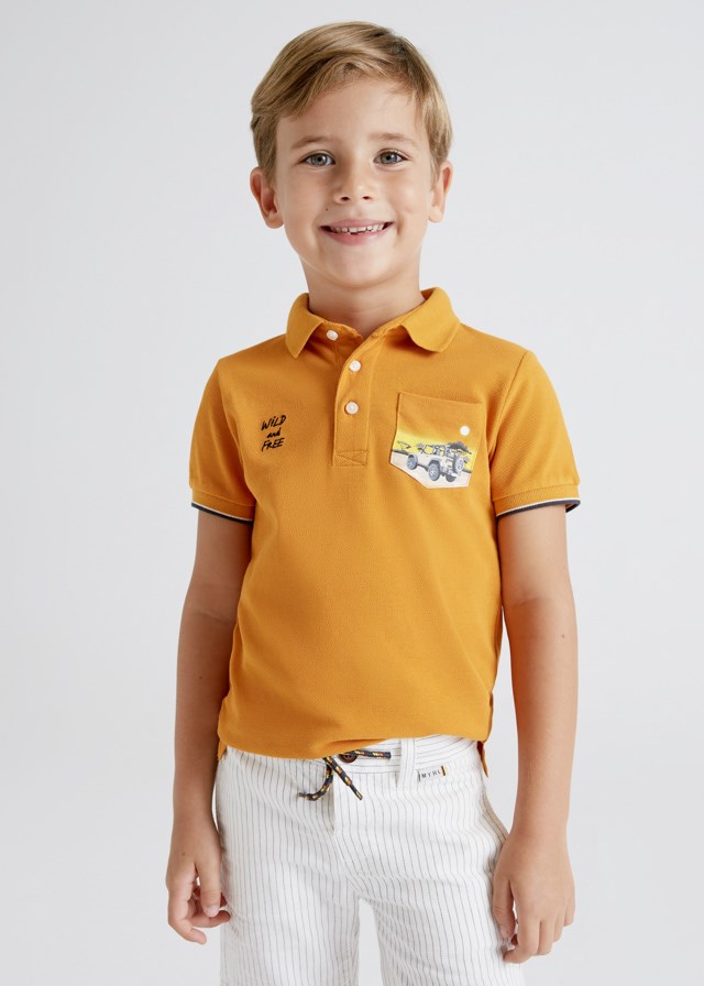 Mayoral Yazlık Erkek Kısa Kol Polo T-shirt Turuncu