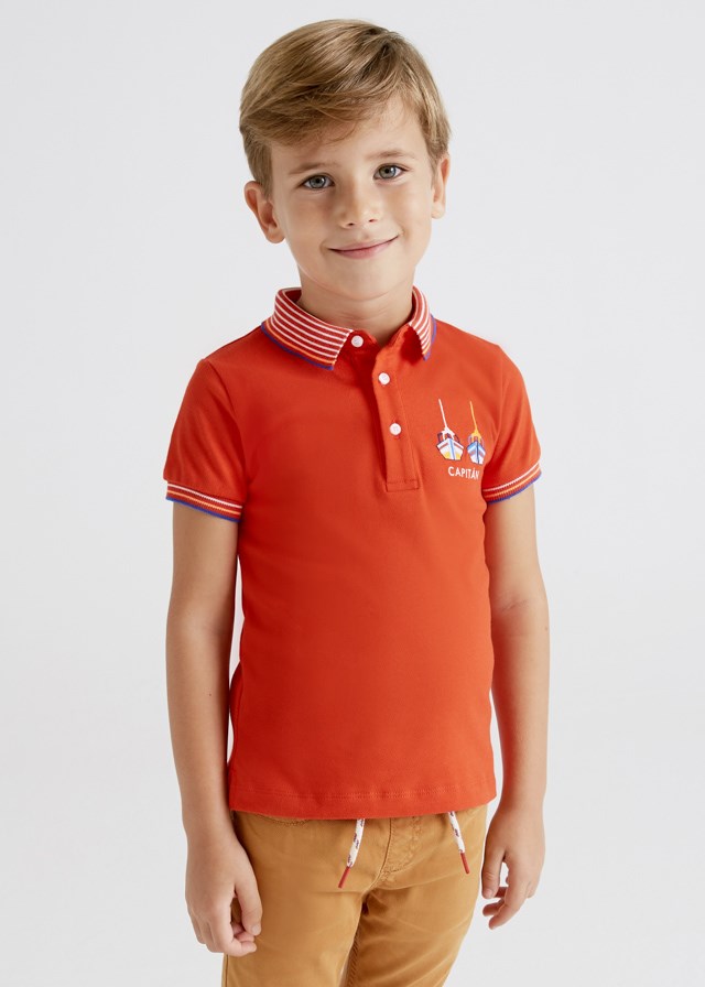 Mayoral Yazlık Erkek Kısa Kol Polo T-shirt Kırmızı